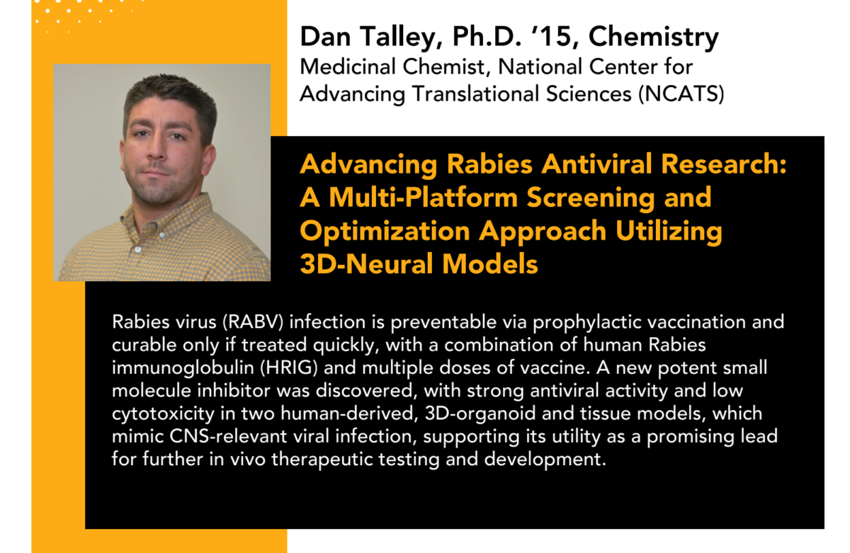 CNMS Alumni Speaker Series: Dan Talley, Ph.D. ’15, Oct.17th